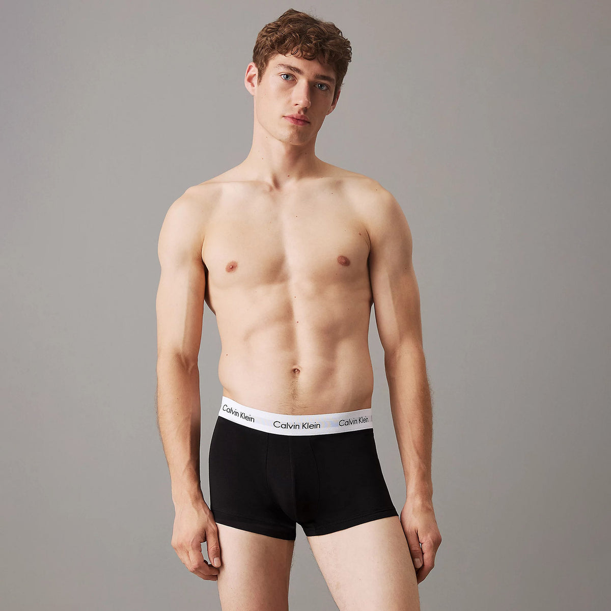 Boxer uomo vita bassa cotton stretch Calvin Klein 00U2664G - Pack da 3